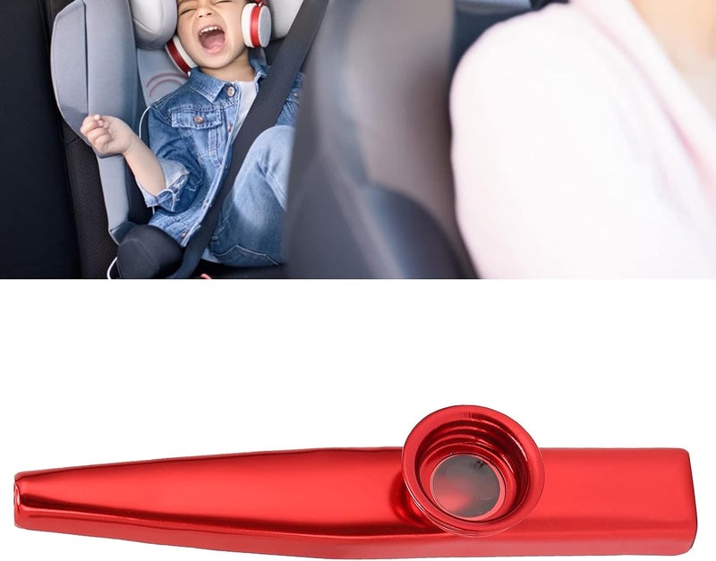 woobles Kazoo Musical Instrument, Easy To Learn Metal Tone Harmonica, Good Companion For Guitar Ukulele Violin, For Use For Music Lovers. (Red) - Image 4